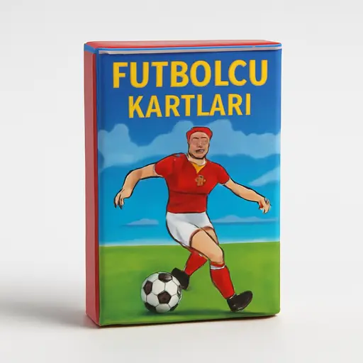 Futbolcu kartları ürün fotoğrafı